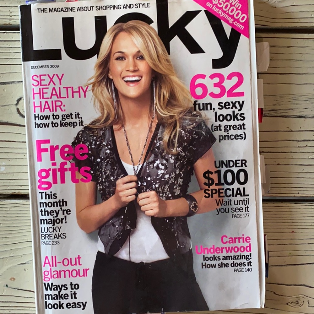 Lucky Magazine | Carrie Underwood | December 2009